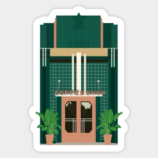 Art deco door Sticker